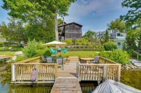 Queensbury Lakefront Home Screened Porch and Views!